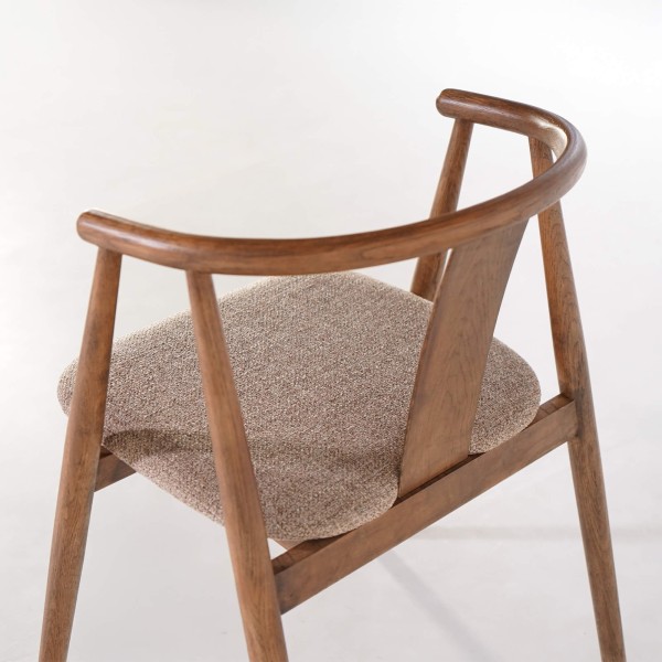 Chaise de salle à manger en chêne massif - Relate