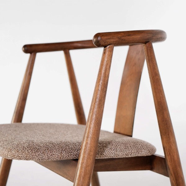 Chaise de salle à manger en chêne massif - Relate