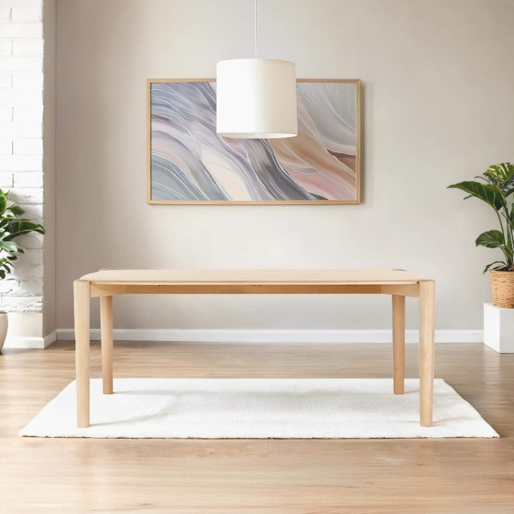 Table à manger en chêne massif 180 cm