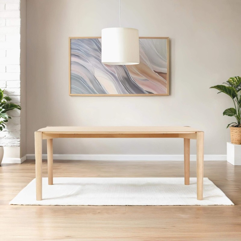 Table à manger en chêne massif 180 cm