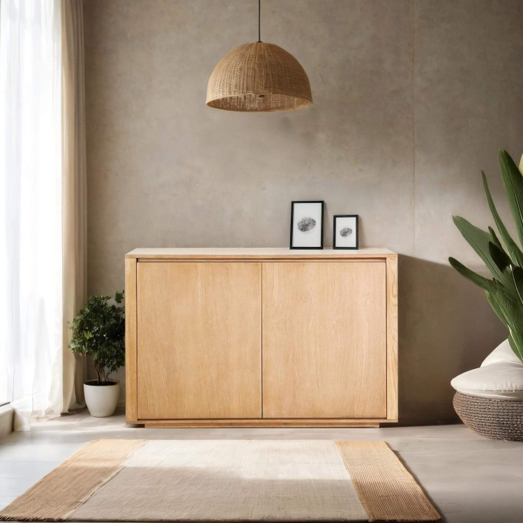 Buffet en chêne massif 2 portes  120 cm - Yseult