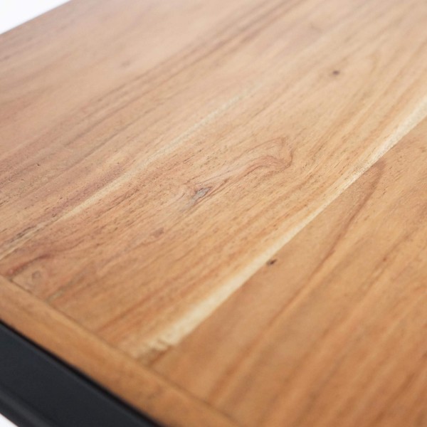 Etagère basse en bois massif et métal - Liverpool