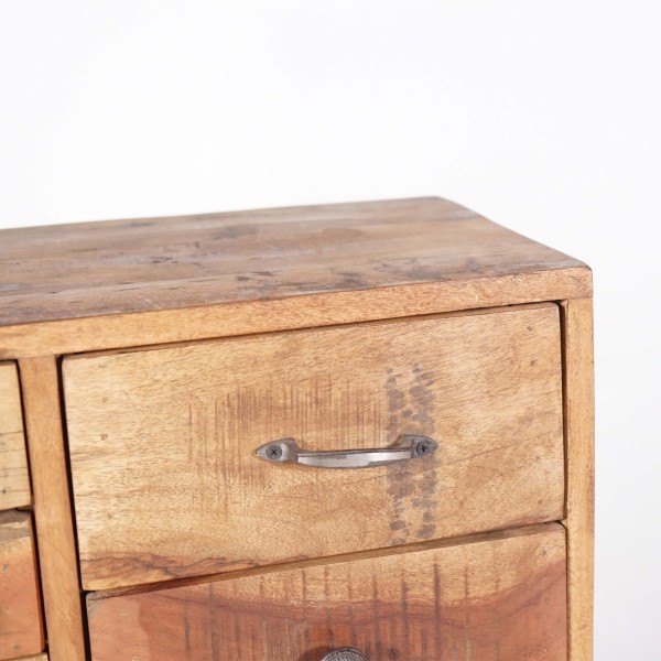 Meuble de rangement en bois massif recyclé