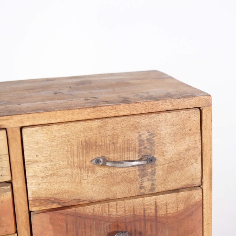 Meuble de rangement en bois massif recyclé