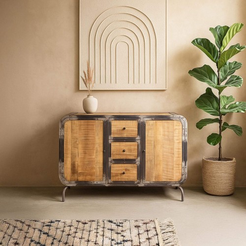 Buffet industriel en bois...