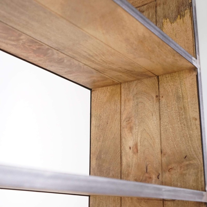 Vaisselier industriel en métal et portes en bois - Manchester