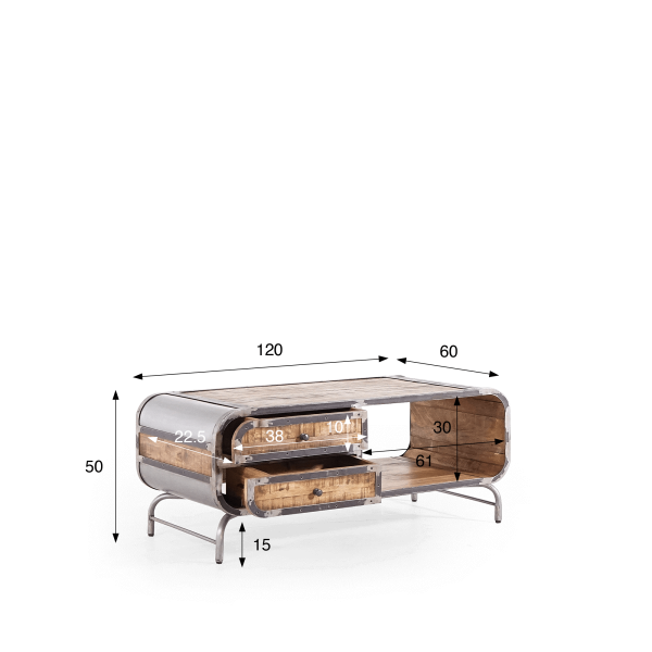 Table basse industrielle - Manchester