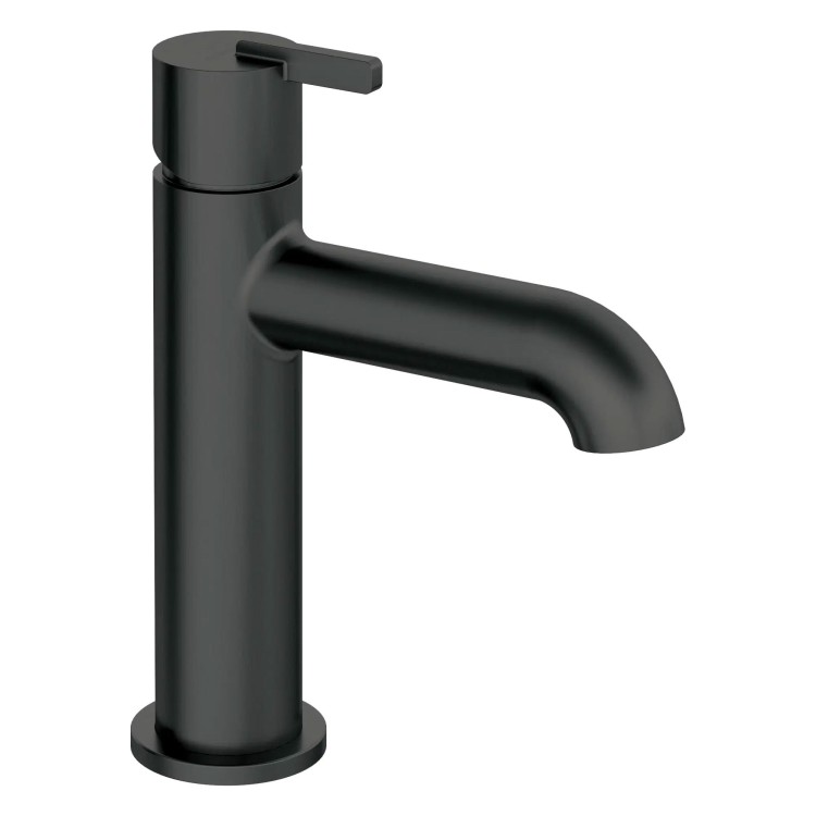 Robinet mitigeur thermostatique pour lavabo de salle de bain Silia, Nero