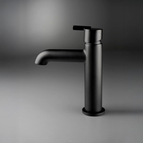 Robinet mitigeur thermostatique pour lavabo de salle de bain Silia, Nero