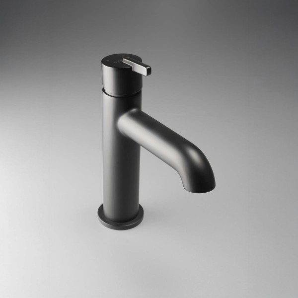 Robinet mitigeur thermostatique pour lavabo de salle de bain Silia, Nero