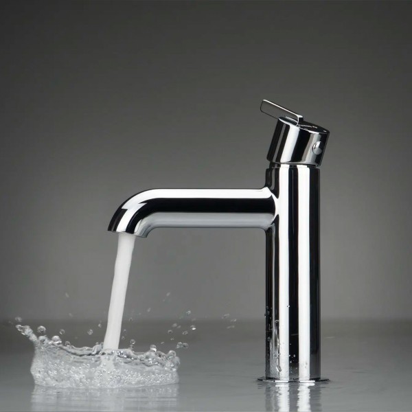 Robinet mitigeur thermostatique pour lavabo de salle de bain Silia, Chromé