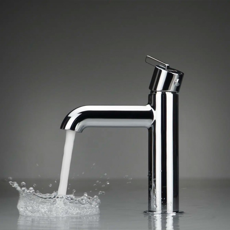 Robinet mitigeur thermostatique pour lavabo de salle de bain Silia, Chromé