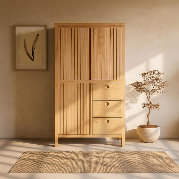 Armoire en bois massif - Rohini