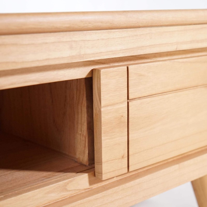 Meuble TV en bois massif 140 cm - Pragati Meuble TV en bois massif 140 cm - Pragati