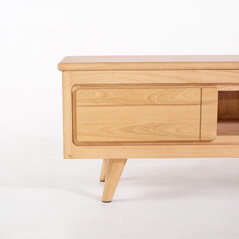 Meuble TV en bois massif 140 cm - Pragati Meuble TV en bois massif 140 cm - Pragati