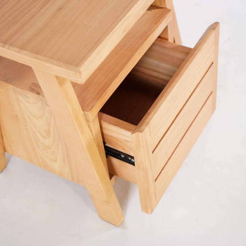 Table de nuit en bois naturel - Nandini