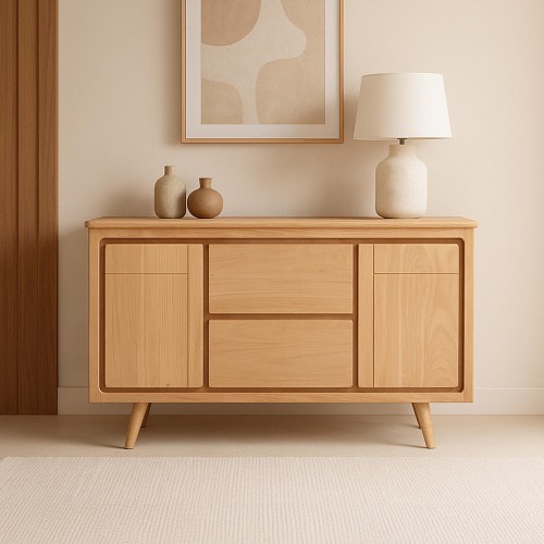Buffet en bois massif 150 cm - Pragati