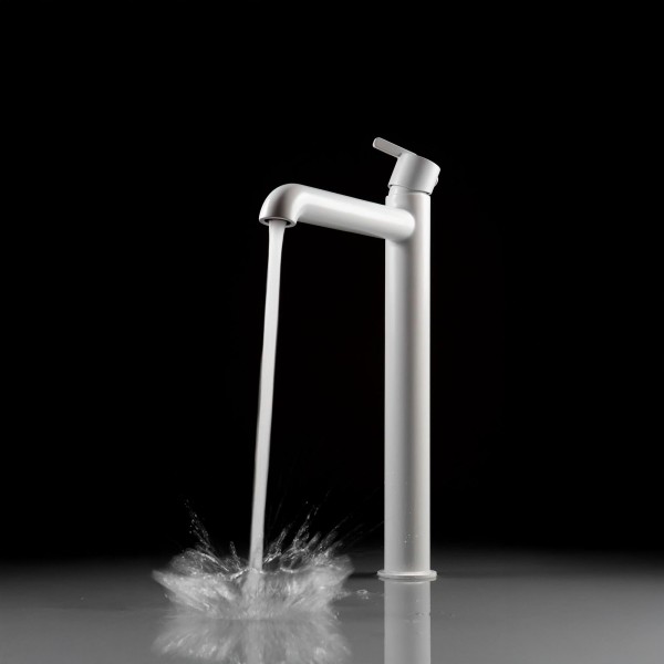Robinet pour vasque à poser avec mitigeur thermostatique Silia, Bianco
