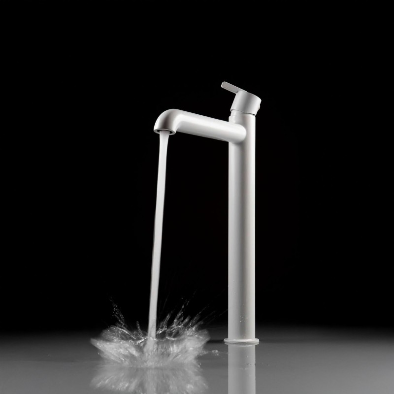 Robinet pour vasque à poser avec mitigeur thermostatique Silia, Bianco
