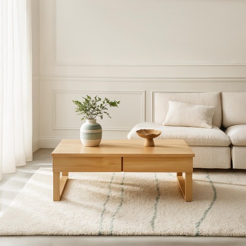 Table basse en bois massif...