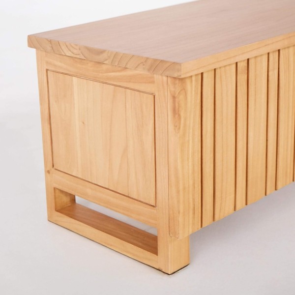 Meuble TV en bois massif 135 cm - Satya