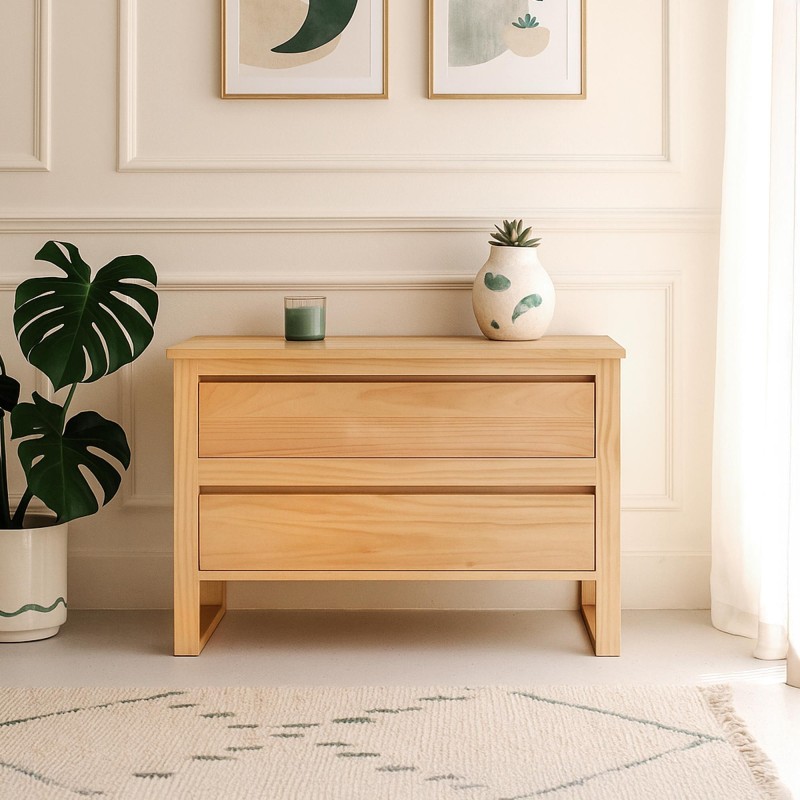 Commode en bois massif - Satya