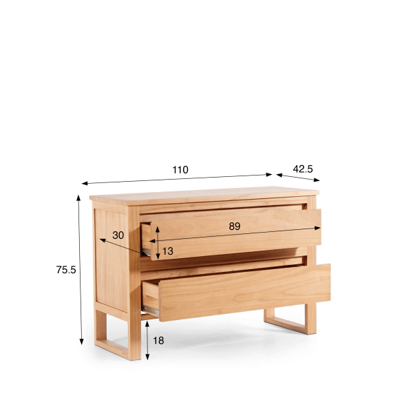 Commode en bois massif - Satya