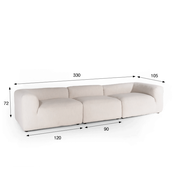 Canapé design 5 places - Odea