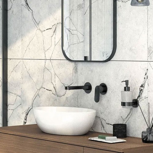 Robinet mitigeur encastré pour lavabo de salle de bain Alpinia, Nero