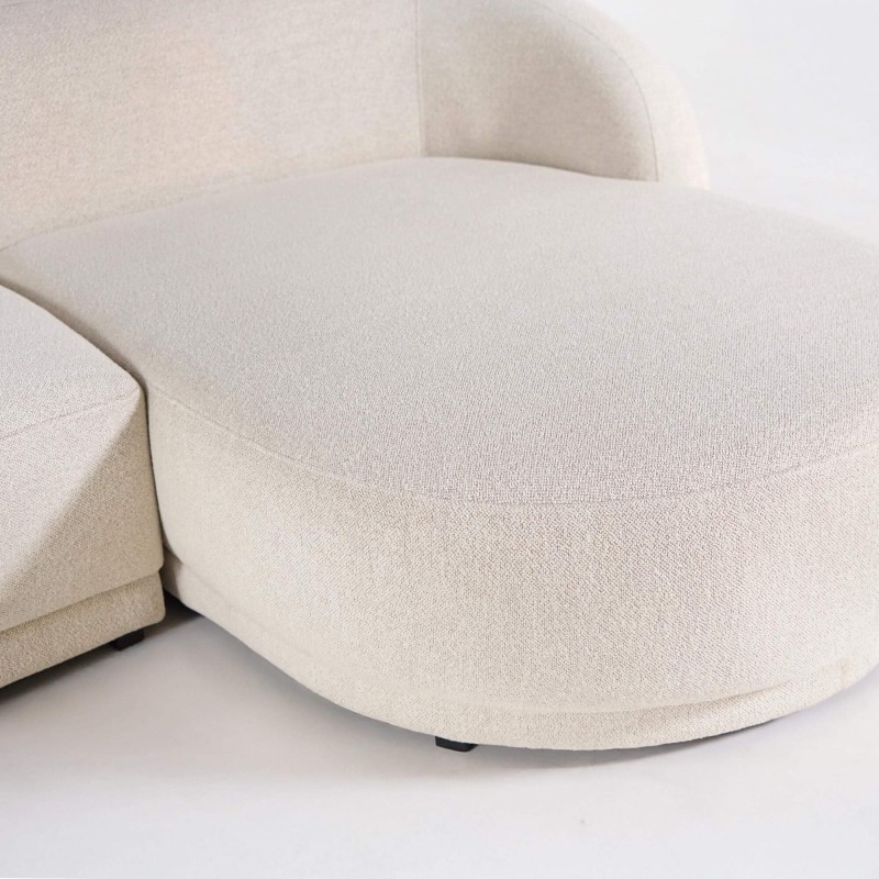 Canapé d'angle 4 places avec méridienne droite  - Elora