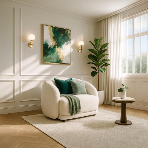Fauteuil en tissu - Elora