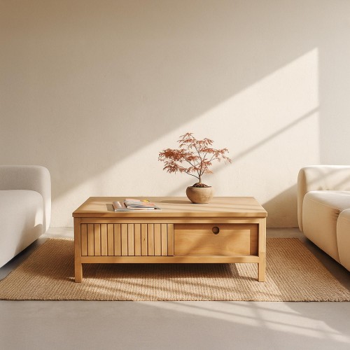 Table basse en bois massif - Rohini
