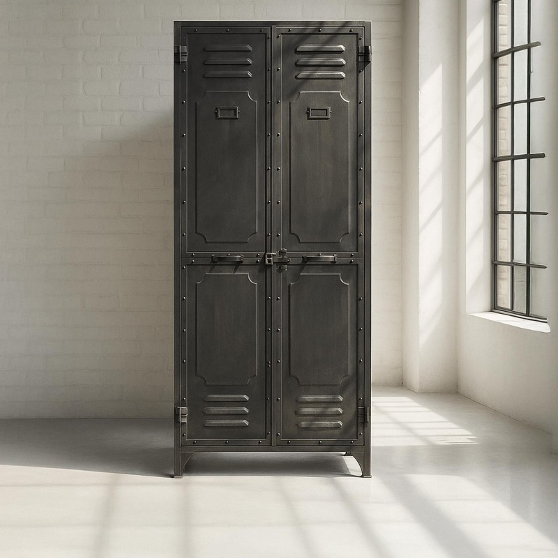 Vestiaire industriel carbone