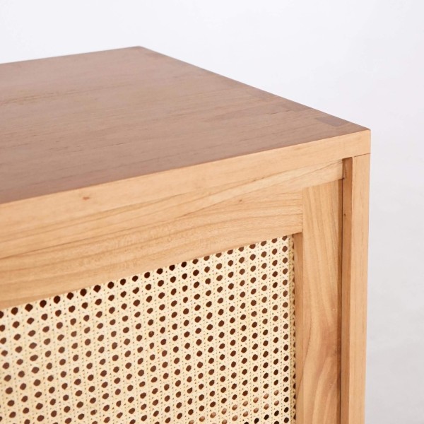 Meuble salle de bain en bois massif sur pieds 140 cm - Anaya