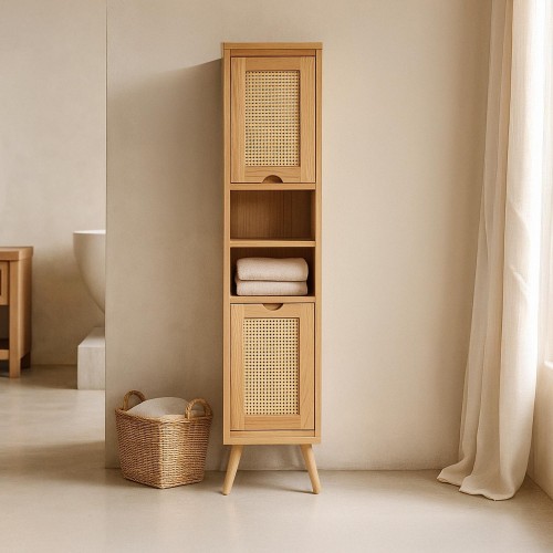 Colonne de salle de bain en bois - Anaya