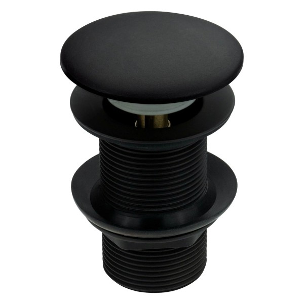 Bonde de lavabo clic clac pour évier salle de bain en granit, nero