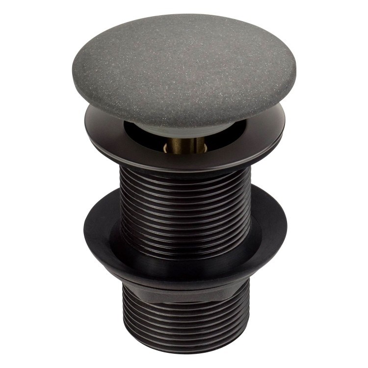 Bonde de lavabo clic clac pour évier salle de bain en granit, anthracite métallique