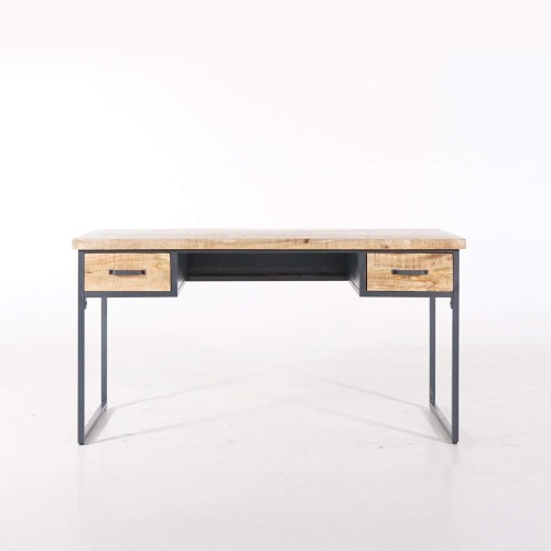 Bureau style industriel en bois et métal - Cambridge