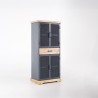 Armoire de rangement en métal et bois 70 cm - Cambridge