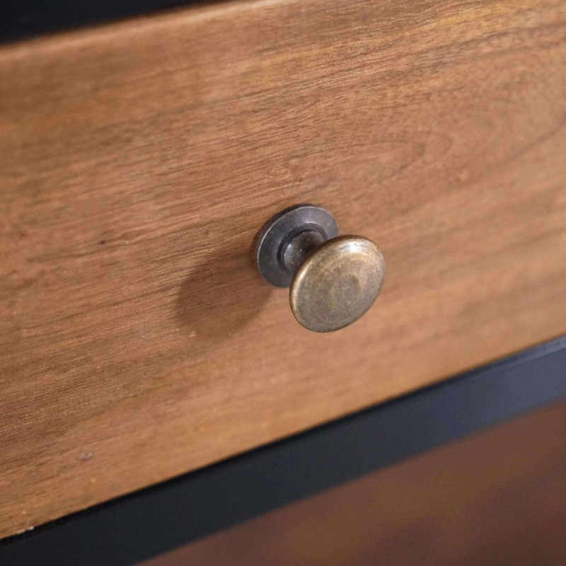 Console en bois naturel et pieds en métal - Modula Console en bois naturel et pieds en métal - Modula
