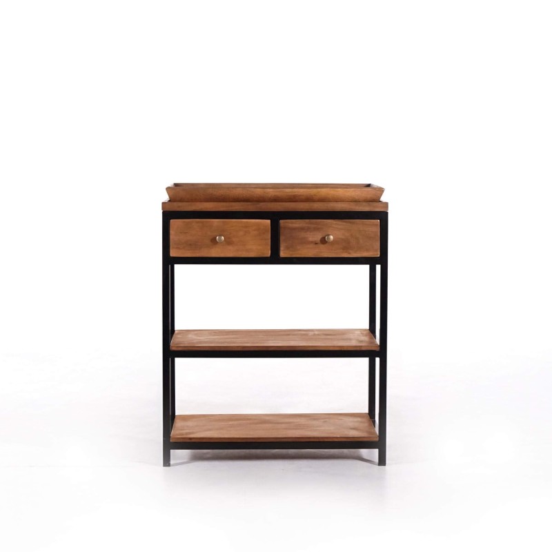 Console en bois naturel et pieds en métal - Modula Console en bois naturel et pieds en métal - Modula