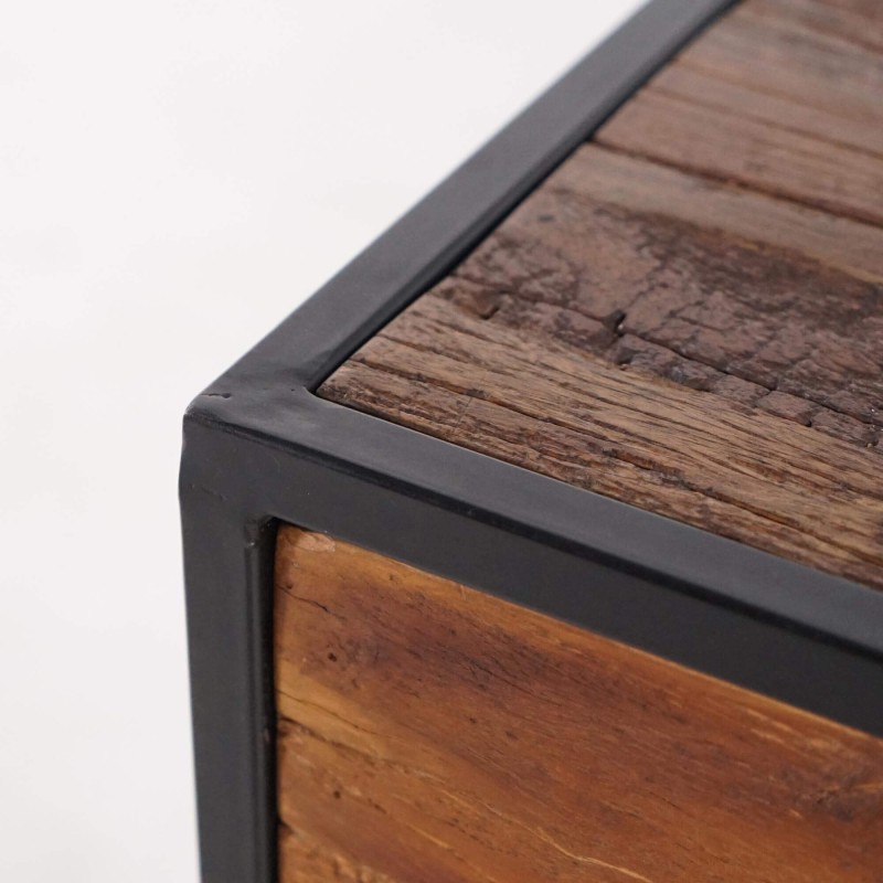 Table de chevet en bois recyclé - Recycled Table de chevet en bois recyclé - Recycled