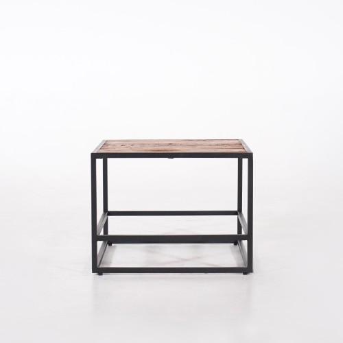 Table de salon en bois recyclé - Recycled