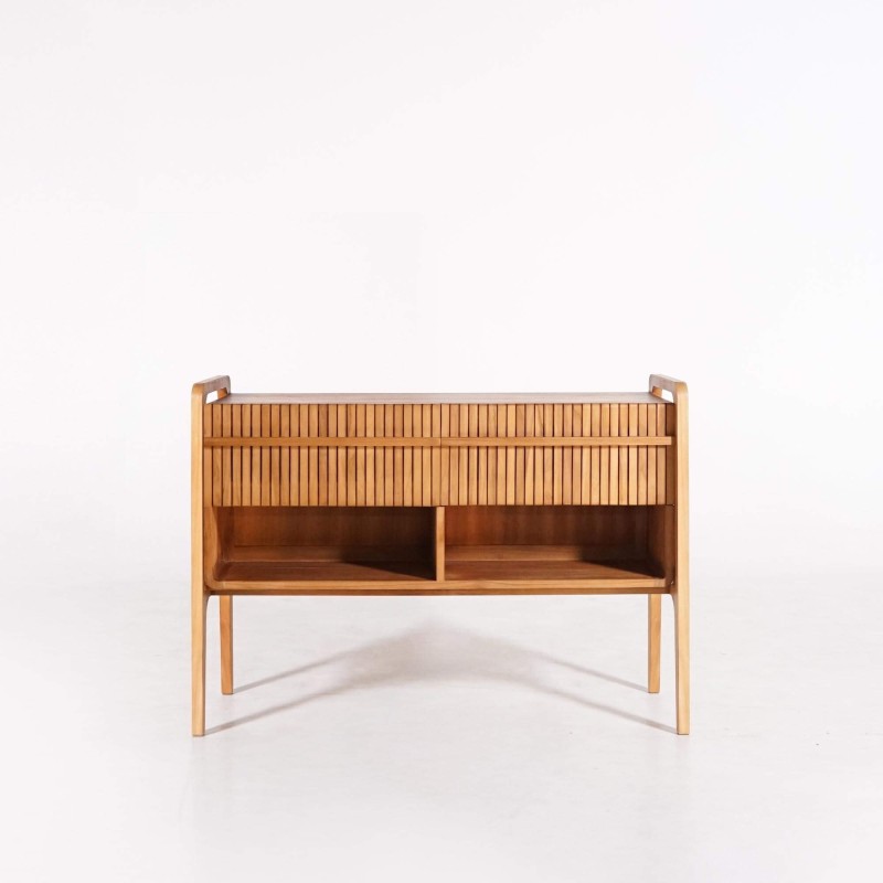 Meuble de salle de bain bois teck massif double vasque 120 cm - Devika Meuble de salle de bain bois teck massif double vasque 120 cm - Devika