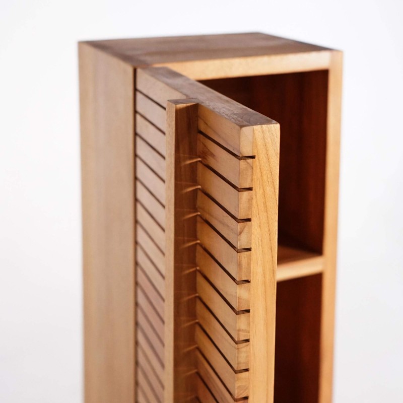 Colonne de salle de bain en bois massif de teck - Devika Colonne de salle de bain en bois massif de teck - Devika