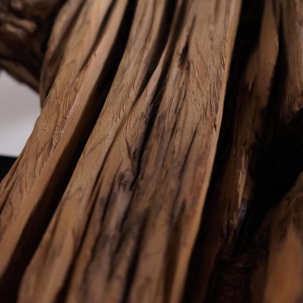 Table basse en verre et traverses de chemin de fer - Railwood