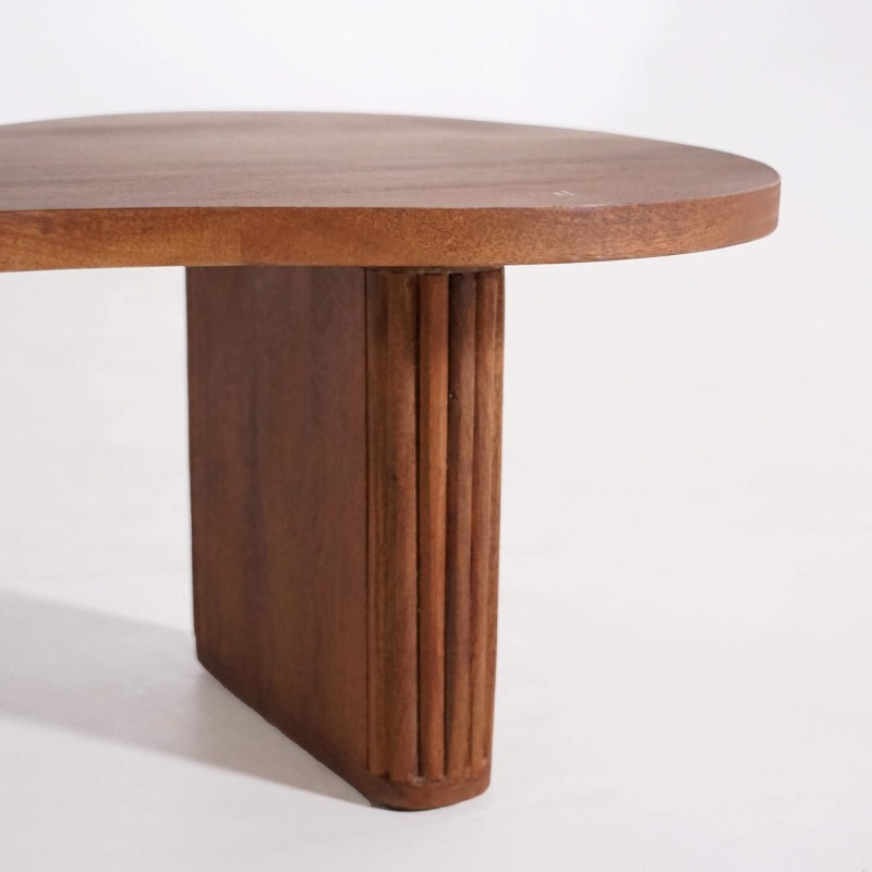 Ensemble de 2 tables basses en bois massif - Pebble