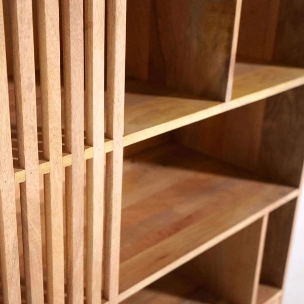 Bibliothèque étagère en bois de manguier - Linoa