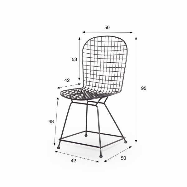 Chaise en métal de style indusriel - Wire