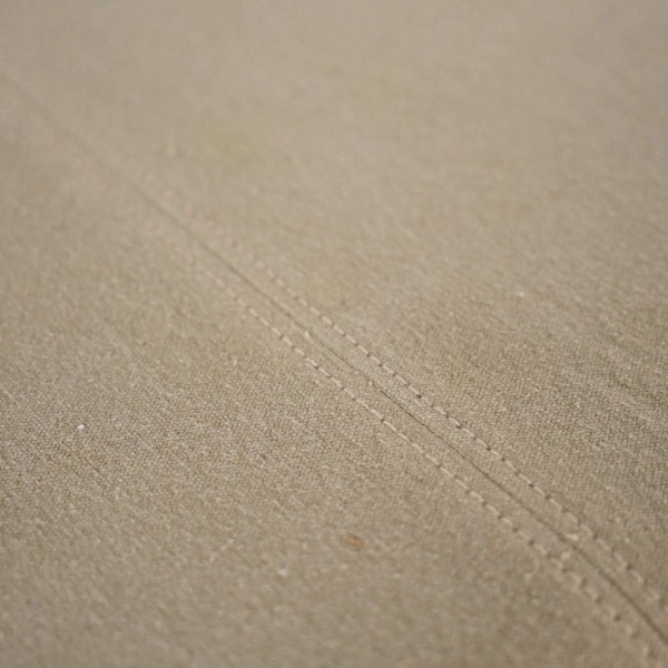 Banc en bois massif et tissu kaki - Soline